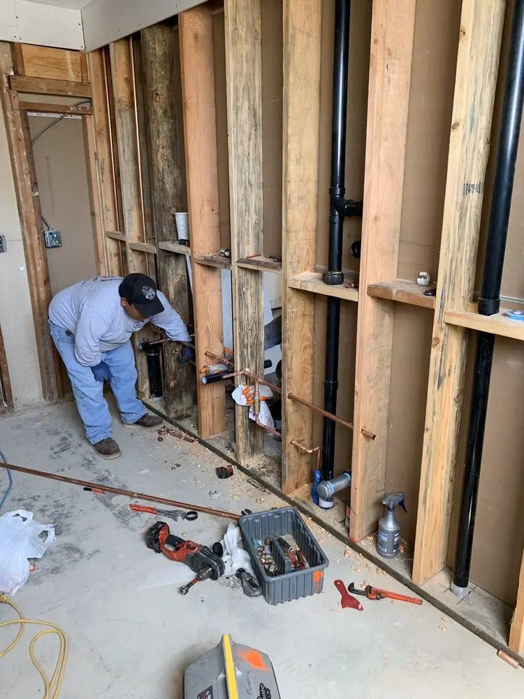 Commercial rough-in plumbing for Trenchless Sewer Repair in Orono
